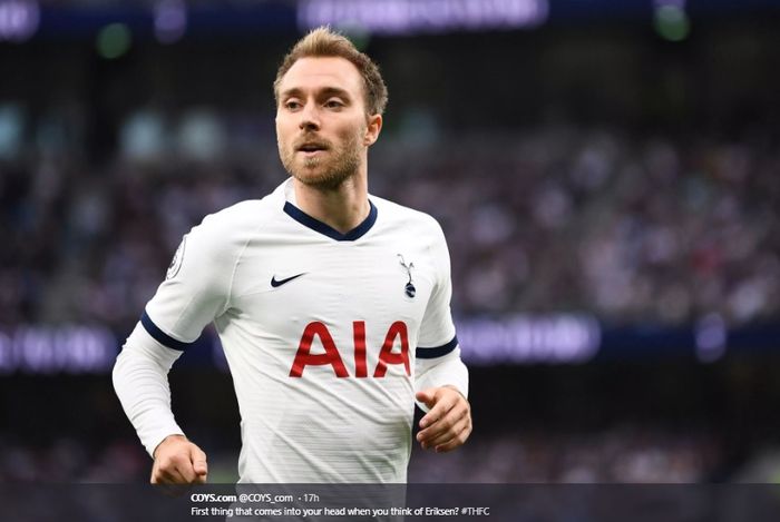 Gelandang serang milik Tottenham Hotspur, Christian Eriksen.