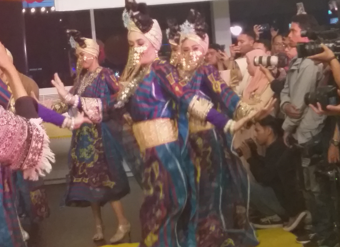 Hiburan jelang mega Premier Warkop DKI Reborn 3 Digelar di Grand Indonesia, Sabtu (7/9/2019).