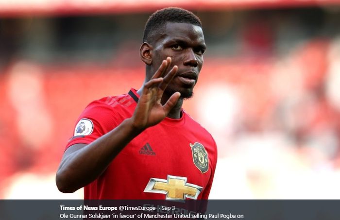 Gelandang tengah Manchester United, Paul Pogba.