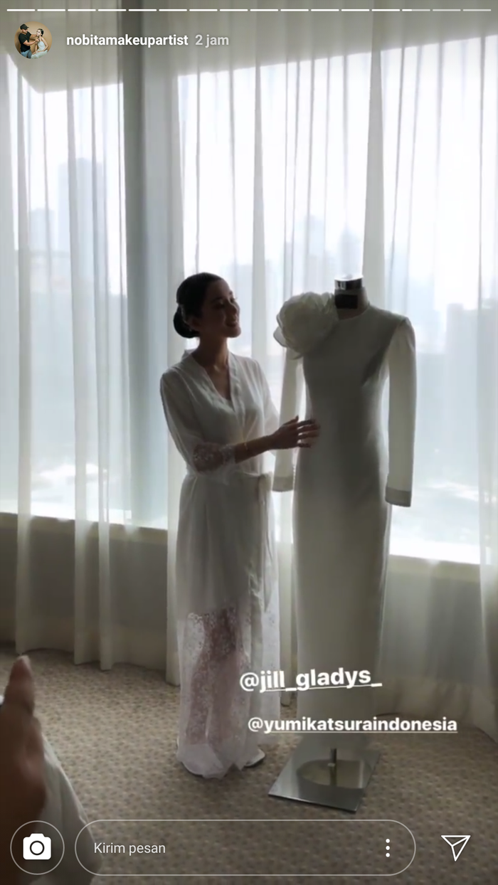 Makeup artist bocorkan pernikahan Jill Gladys dan Billy Soelaiman.