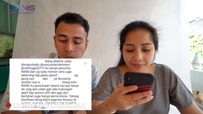 Klarifikasi Raffi Ahmad dan Nagita Slavina tentang isu rumah tangga mereka 