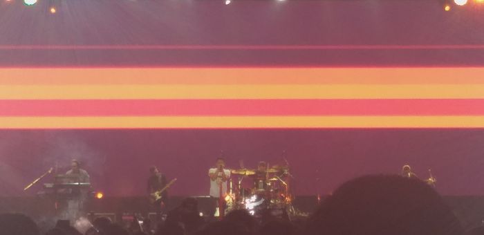 Band Noah menjadi musisi yang tampil di hari ketiga Synchronize Fest 2019 di kawasan Gambir Expo Kemayoran, Jakarta Pusat, Minggu (6/10/2019).