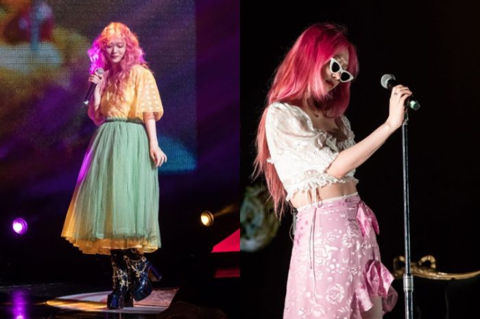 Penampilan Sulli di atas panggung yang curi perhatian