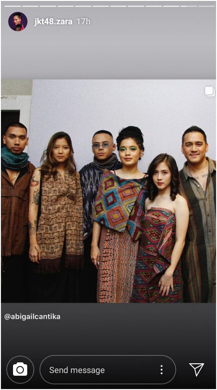postingan Zara 'JKT48'