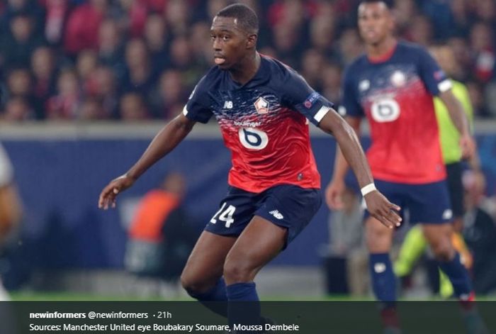 Gelandang muda milik Lille, Boubakary Soumare, dikabarkan tengah diincar oleh Manchester United.