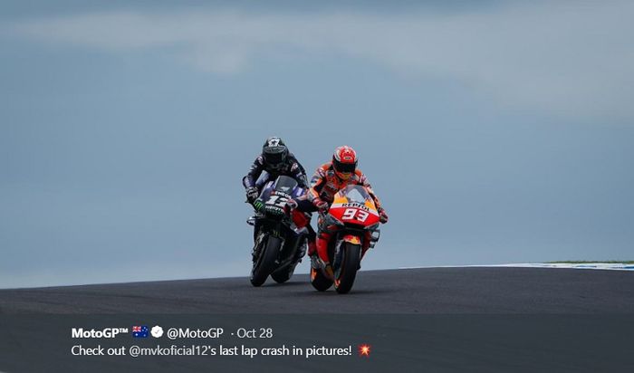 Duel ketat Marc Marquez melawan Maverick Vinales pada seri MotoGP Australia, Minggu (27/10/20190