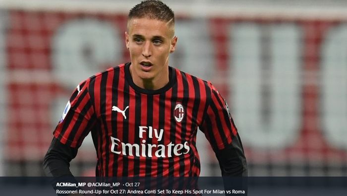 Bek kanan AC Milan, Andrea Conti.