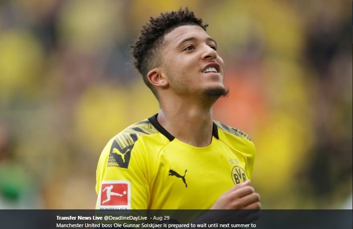 Winger Borussia Dortmund, Jadon Sancho menjadi pemain incaran utama Manchester United.