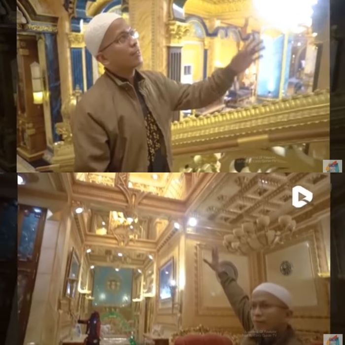 Penampakan rumah berlapis emas di Palu, Sulawesi Tengah