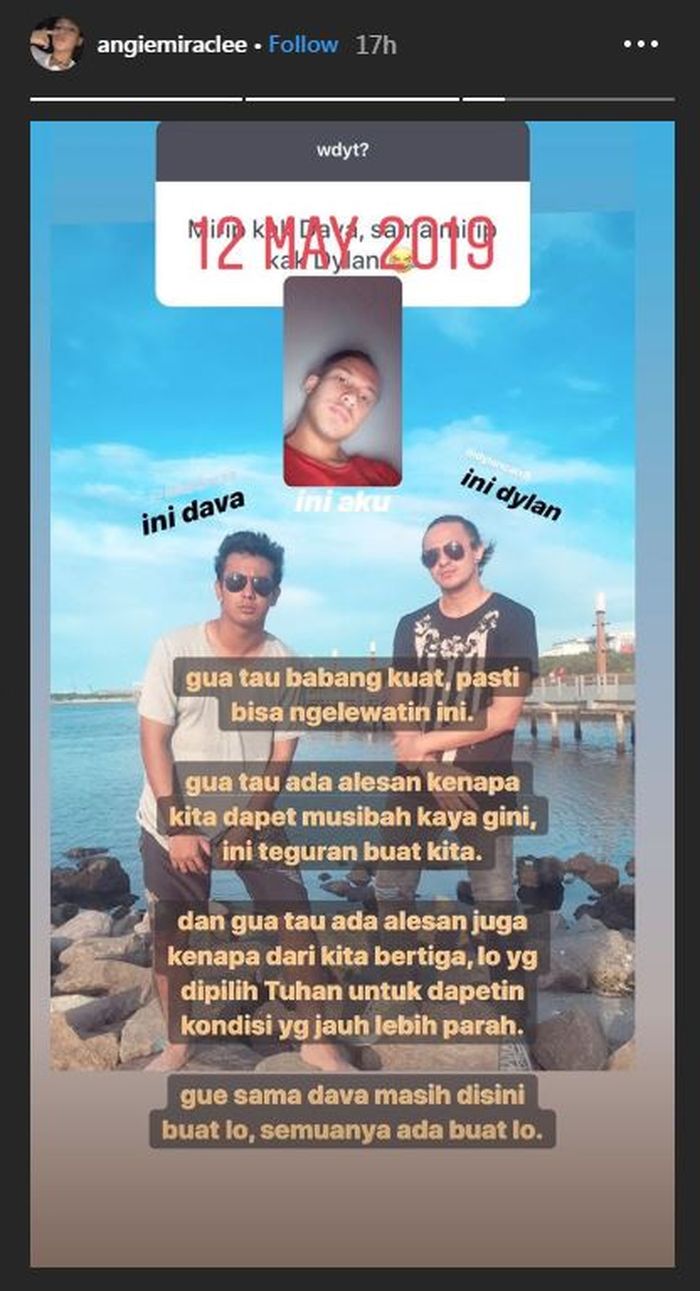 Instastory Angie Miracle