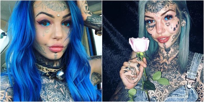 Amber Luke Si Gadis Naga mengaku alami kebutaan setelah mentato bola matanya