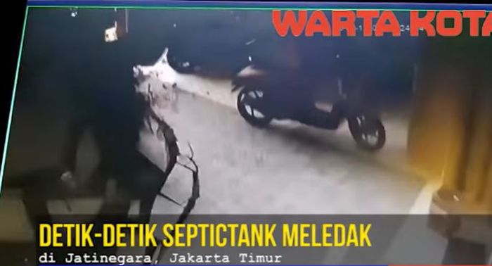 Tiba-tiba septic tank meledak