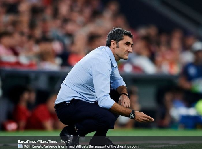 Mantan pelatih Barcelona, Ernesto Valverde.