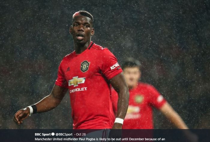 Gelandang tengah Manchester United asal Prancis, Paul Pogba.