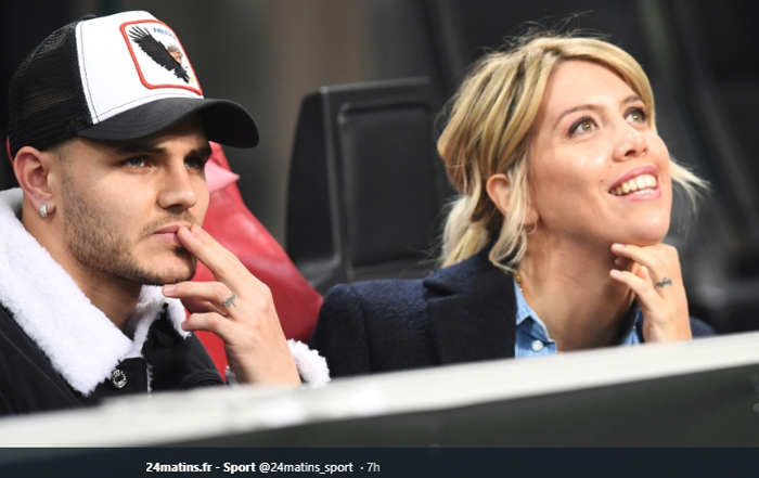 Mauro Icardi dan Istrinya, Wanda Nara.