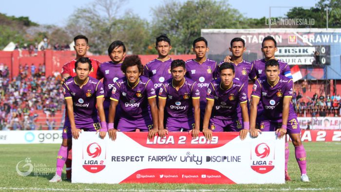 Skuad Persik Kediri saat berlaga di Liga 2 2019.