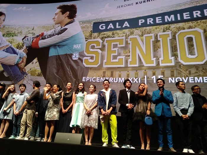 Gala premier film 'Senior' di XXI Epicentrum, Kuningan, Jakarta Selatan, Jumat (15/11/2019)