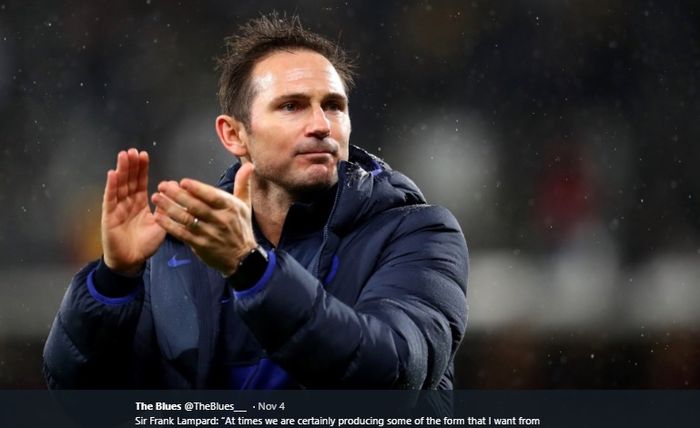 Pelatih Chelsea, Frank Lampard.