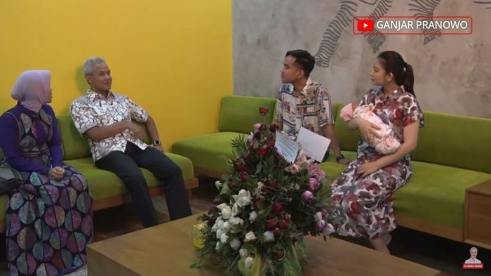 Ruang tamu rumah Gibran Rakabuming Raka.