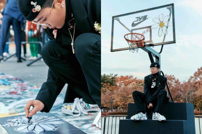 Kolaborasi G Dragon dengan Nike untuk lapangan basket.