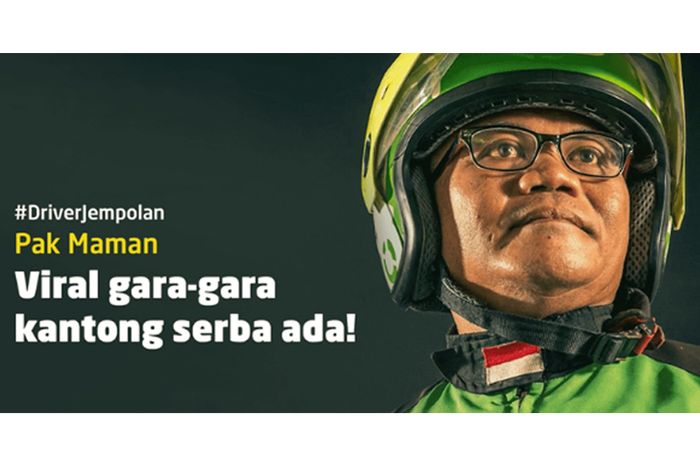 Sosok driver Gojek yang sempat viral.
