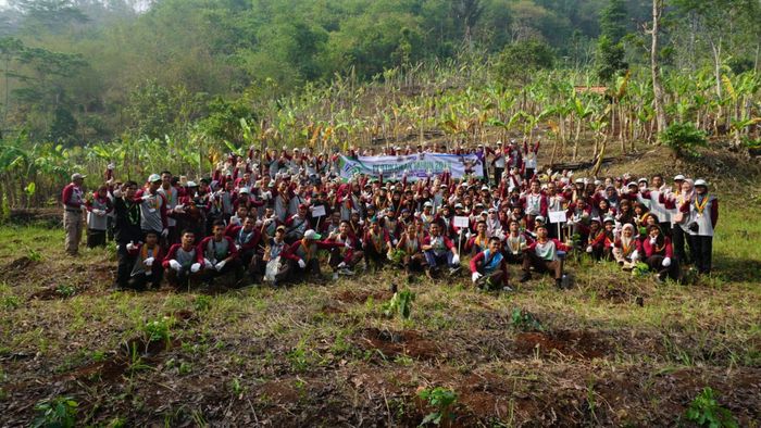 Peserta kegiatan Perkemahan Bakti Saka Kalpataru dan Saka Wanabakti (PERTIKAWAN) tingkat Nasional tahun 2019