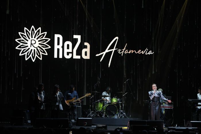 Penampilan Reza Artamevia di Tamagochill yang diselanggarakan di Tennis Indoor Senayan, Jakarta, Kamis (21/11/2019).
