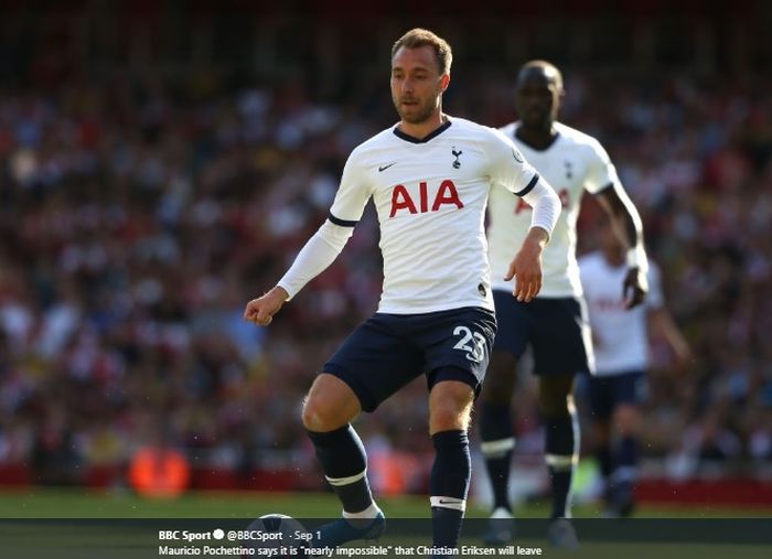 Gelandang serang Tottenham Hotspur, Christian Eriksen.