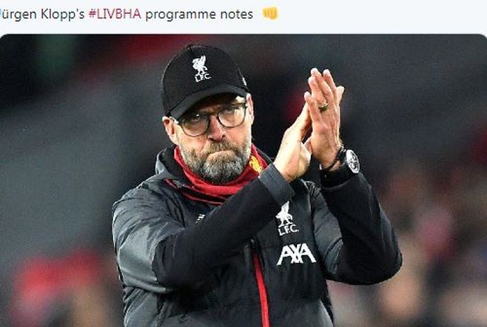 Pelatih Liverpool, Juergen Klopp.