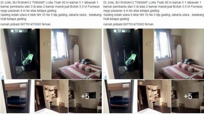 Iklan penjualan rumah Saipul Jamil menunjukkan bagian dalam rumah
