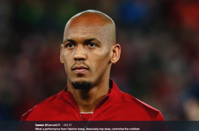 Gelandang tengah Liverpool, Fabinho.