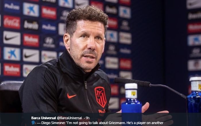 Pelatih Atletico Madrid, Diego Simeone.