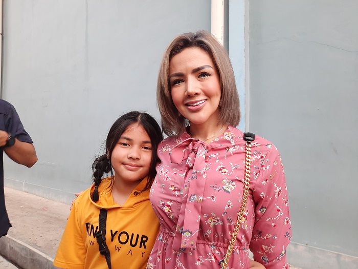 Keisha Aira Natania saat ditemui Grid.ID bersama Barbie Kumalasari di kawasan Tendean, Jakarta Selatan, Senin (2/12/2019).
