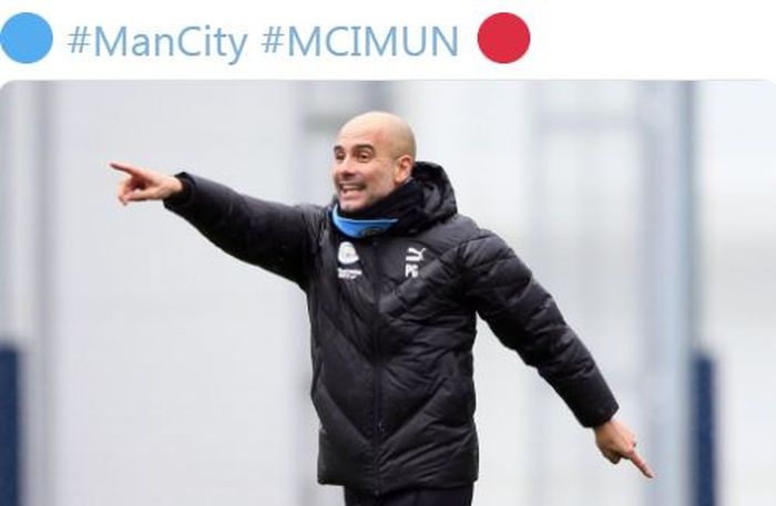 Pelatih Manchester City, Pep Guardiola.