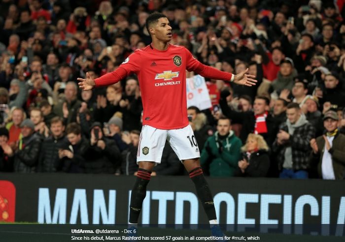 Penyerang muda Manchester United, Marcus Rashford.