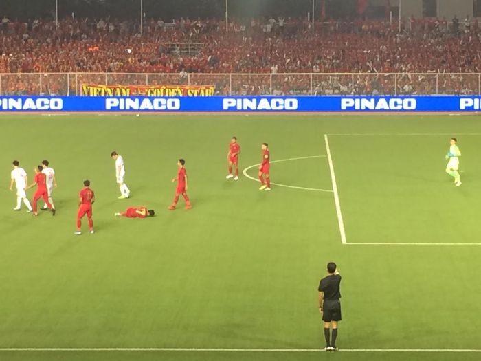 Laga Timnas U-22 Indonesia Vs Vietnam di Stadion Rizal Memorial, Manila, Filipina, Selasa (10/12/2019).