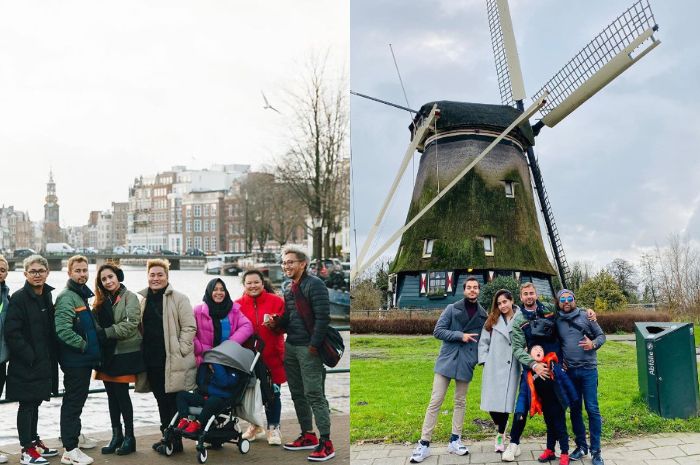 Potret liburan rombongan raffi Ahmad-Nagita Slavina di Amsterdam
