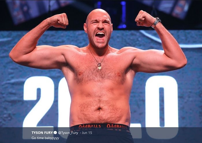 Petinju kelas berat, Tyson Fury.