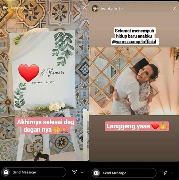 Unggahan manager Vanessa Angel 