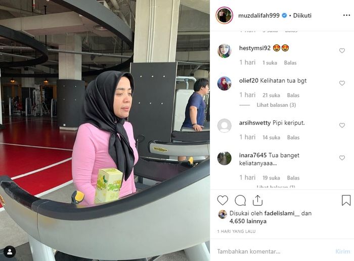 Wajah Muzdalifah yang jadi sorotan warganet