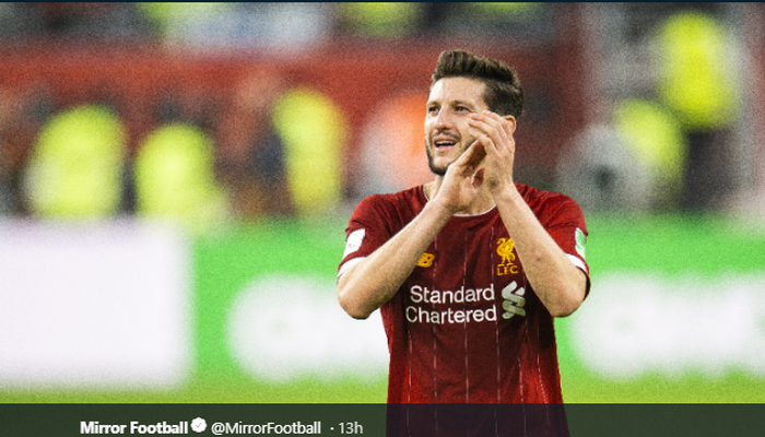 Adam Lallana saat masih berseragam Liverpool.