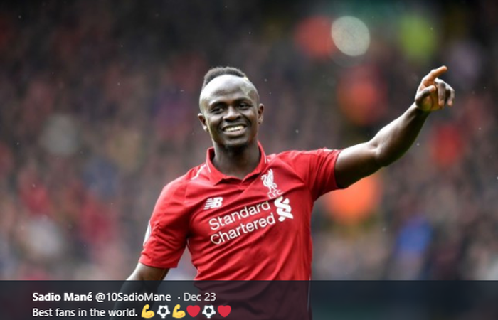 Penyerang milik Liverpool, Sadio Mane.