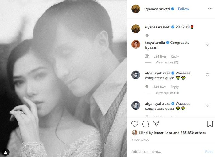 Potret Rayhan, calon suami Isyana untuk pertama kalinya di pamerkan ke publik