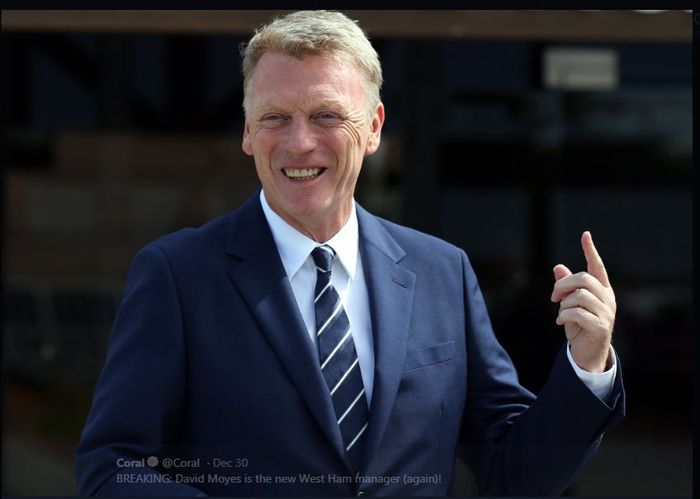 David Moyes kembali menukangi West Ham United.