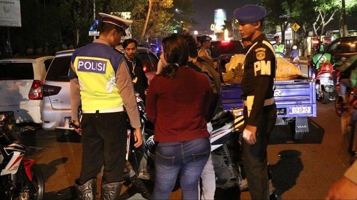 Pelasanaan Razia oleh Polres Metro Tangerang Kota Jelang perayaan tahun baru 2020, di Kota Tangerang 