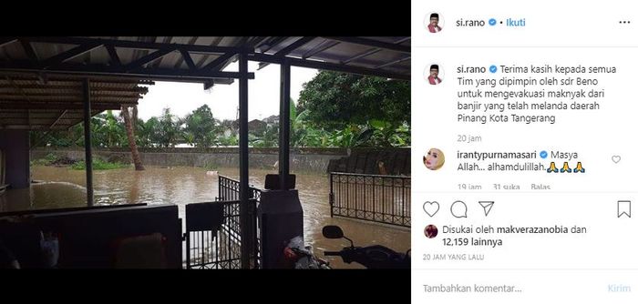 Banjir di rumah Aminah Cendrakasih 'Mak Nyak'