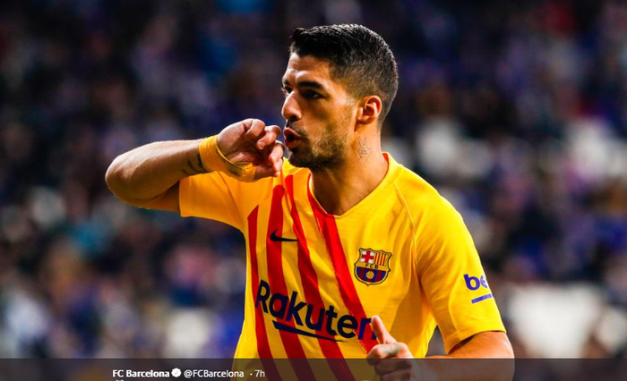 Striker Barcelona, Luis Suarez.