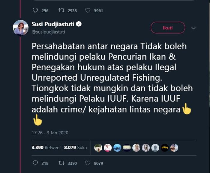 Cuitan Susi Pudjiastuti 