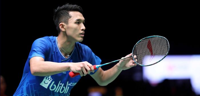 Pemain tunggal putra Indonesia, Jonatan Christie, tampil pada babak kedua Malaysia Masters 2020 di Axiata Arena, Kuala Lumpur, Kamis (9/1/2020)