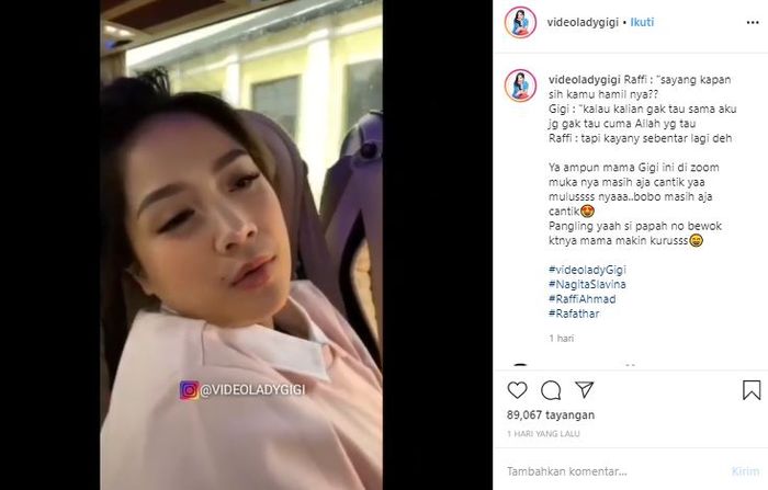 Nagita Slavina dan Raffi Ahmad berharap segera memiliki anak kedua.